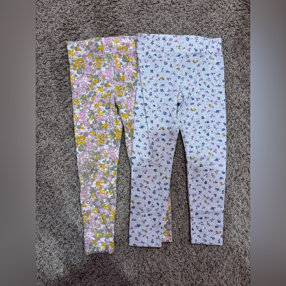 Bundle of 2 Pairs of Carter’s Toddler Girls Leggings